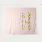 アートデコ ウェルカム ウェディング フォトブース 背景 タペストリー (正面(横))