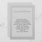 アートデコ エレガント ストライプ アニバーサリー 招待状 (正面/裏面)