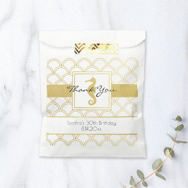 アートデコ オーシャンウェーブ パターン ゴールドグリッター タツノオトシゴ フェイバーバッグ