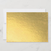 アートデコ カップル ウェディングシャワー ガatsby ゴールド箔 招待状 (裏面)