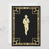 アートデコ・ギャツビー・ロアリング20年代 ミステリー殺人パーティー 招待状 (裏面)