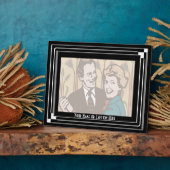 アートデコ クラシック（水平 - 個人化） フォトプラーク (側面)