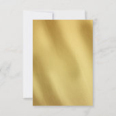 アートデコ ゴージャスな1920年代 ゴールド ホワイト ウェディング RSVP カード (裏面)