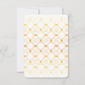 アートデコ ゴールド ウェディング テーブルナンバー (裏面)