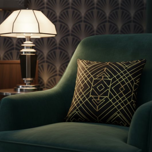 アートデコ ゴールド エレガント デザイン クッション