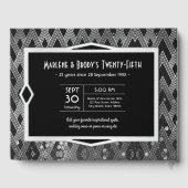 アートデコ シルバー ウェディング アニバーサリー グレートギャツビー ゲストブック (裏面)