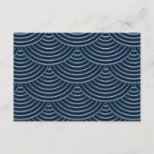アートデコ ストリング ライト 封筒カード ネイビーブルー エンクロージャーカード (裏面)
