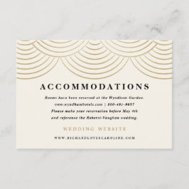 アートデコ ストリング ライト 封筒カード 象牙色 ゴールド エンクロージャーカード