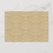 アートデコ ストリング ライト 封筒カード 象牙色 ゴールド エンクロージャーカード (裏面)