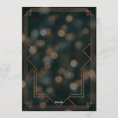 アートデコ・スピークイージー殺人ミステリークリスマスパーティ 招待状 (裏面)