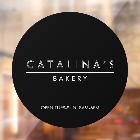 アートデコ テキスト ベーカリー、カフェ、ショップ ウィンドウサイン (シート2)