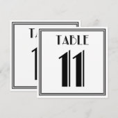 アートデコ テーブルナンバー11 招待状 (正面/裏面)