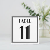 アートデコ テーブルナンバー11 招待状 (スタンド正面)