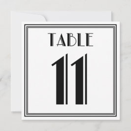 アートデコ テーブルナンバー11 招待状