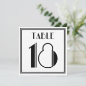 アートデコ テーブルナンバー18 招待状 (スタンド正面)