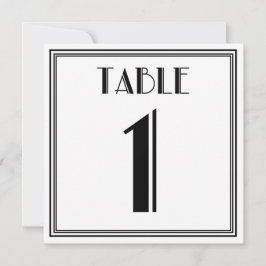 アートデコ テーブルナンバー1 招待状