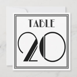 アートデコ テーブルナンバー20 招待状