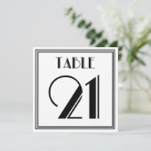 アートデコ テーブルナンバー21 招待状 (スタンド正面)