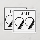 アートデコ テーブルナンバー22 招待状 (正面/裏面)