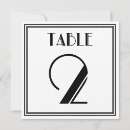 アートデコ テーブルナンバー2 招待状