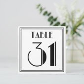 アートデコ テーブルナンバー31 招待状 (スタンド正面)
