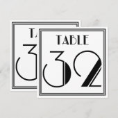 アートデコ テーブルナンバー32 招待状 (正面/裏面)