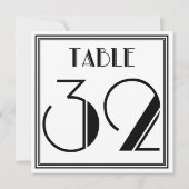 アートデコ テーブルナンバー32 招待状 (裏面)