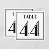 アートデコ テーブルナンバー44 招待状 (正面/裏面)
