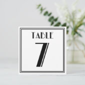 アートデコ テーブルナンバー7 招待状 (スタンド正面)