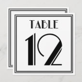 アートデコ テーブルナンバー 12 (正面/裏面)