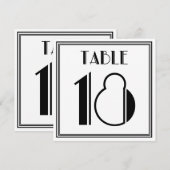 アートデコ テーブルナンバー 18 (正面/裏面)