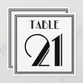 アートデコ テーブルナンバー 21 (正面/裏面)