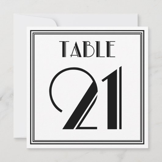 アートデコ テーブルナンバー 21 (正面)