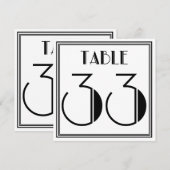 アートデコ テーブルナンバー 33 (正面/裏面)