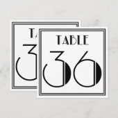 アートデコ テーブルナンバー 36 (正面/裏面)