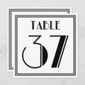 アートデコ テーブルナンバー 37 (正面/裏面)
