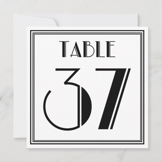 アートデコ テーブルナンバー 37 (正面)