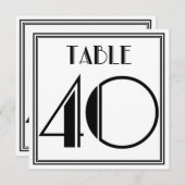 アートデコ テーブルナンバー 40 (正面/裏面)