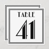 アートデコ テーブルナンバー 41 (正面/裏面)