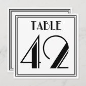 アートデコ テーブルナンバー 42 (正面/裏面)