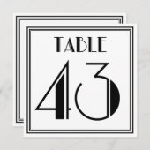 アートデコ テーブルナンバー 43 (正面/裏面)