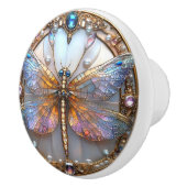 アートデコ ドラゴンフライ ジェム パール セラミックノブ (右)