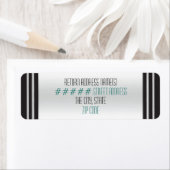 アートデコ ピンクの猫のしっぽ - 名前入り ラベル (インサイチュ)