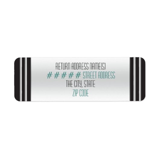 アートデコ ピンクの猫のしっぽ - 名前入り ラベル (正面)