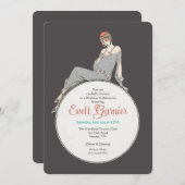 アートデコ ファッション インビテーション (正面/裏面)