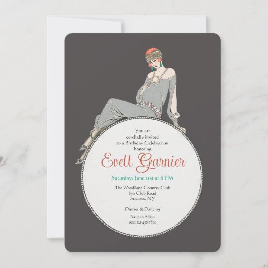 アートデコ ファッション インビテーション (正面)