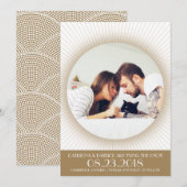 アートデコ フォトフレーム | セーブ・ザ・デートのお知らせ 招待状 (正面/裏面)