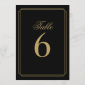 アートデコ ブラック ゴールド テーブルナンバー (裏面)