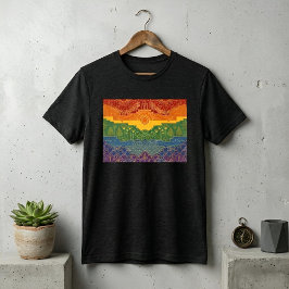 アートデコ プライド フラッグ | レインボー II ヴィンテージ 1920年代 トライブレンドTシャツ