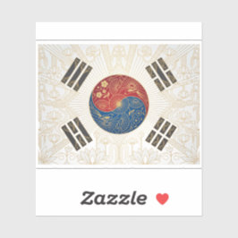 アートデコ ヘリテージ フラッグ | 1920年代 韓国のステッカー シール